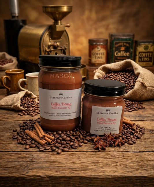 Coffee House Scented Candle - Summers Candles