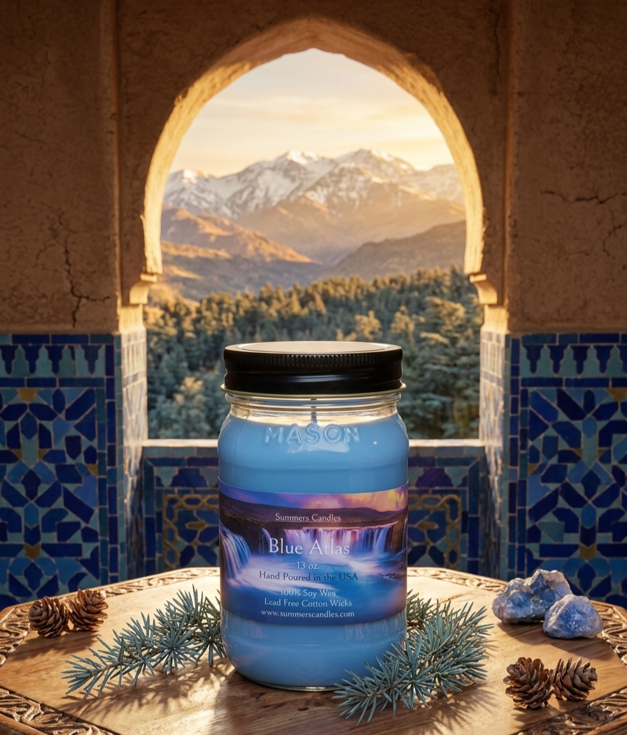Blue Atlas Scented Candle
