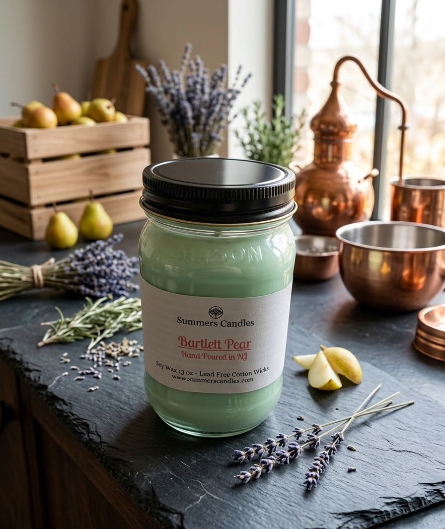 Barlett Pear Scented Candle - Summers Candles