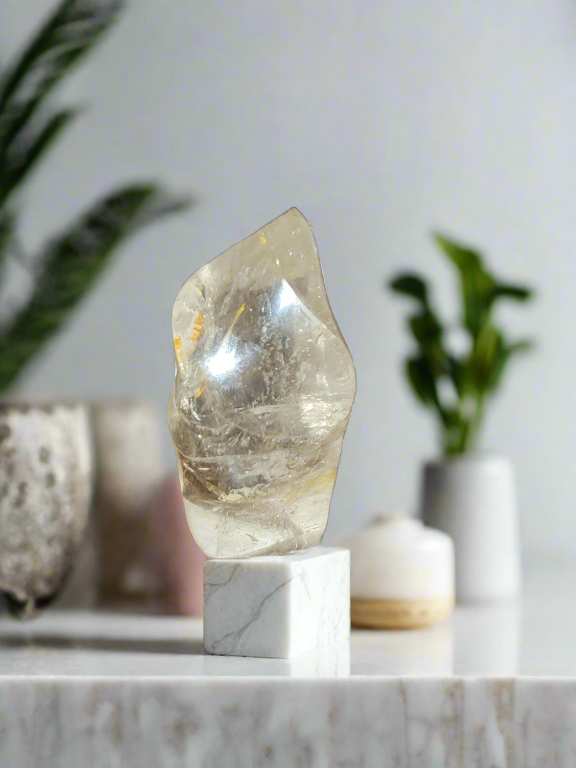 Clear Quartz Crystal- Summers Candles