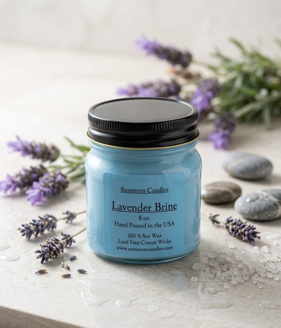 Lavender Brine Scented Candle
