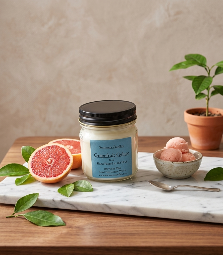 Grapefruit Gelato Scented Candle