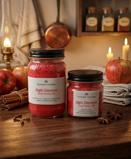 Apple Cinnamon Scented Candle