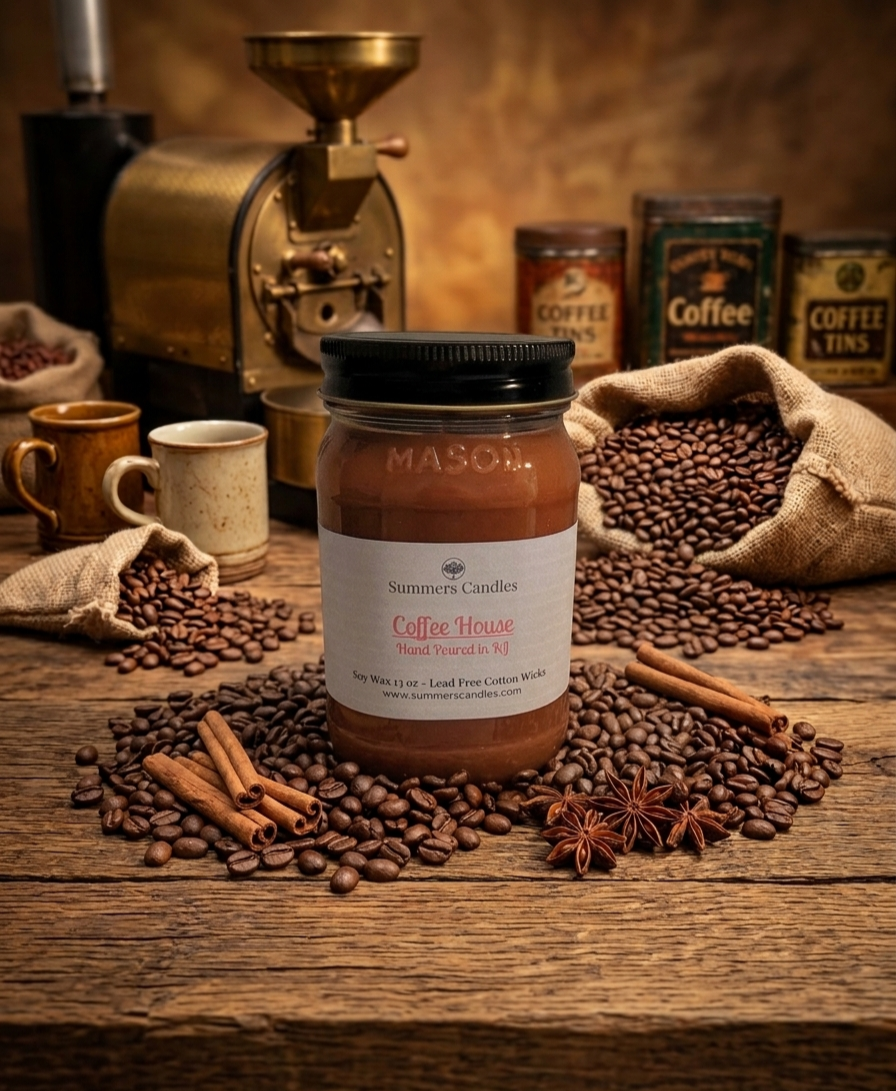 Coffee House Scented Candle - Summers Candles