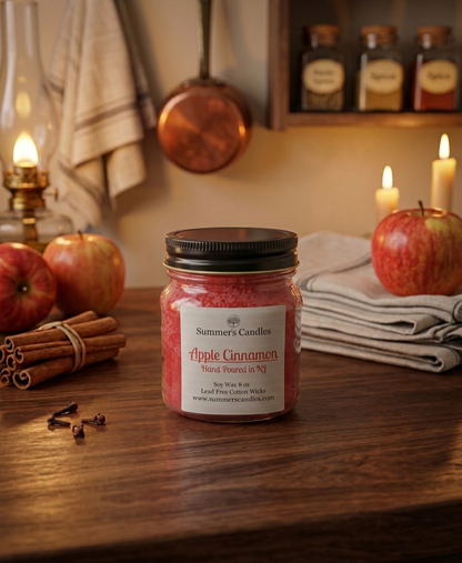 Apple Cinnamon Scented Candle - Summers Candles