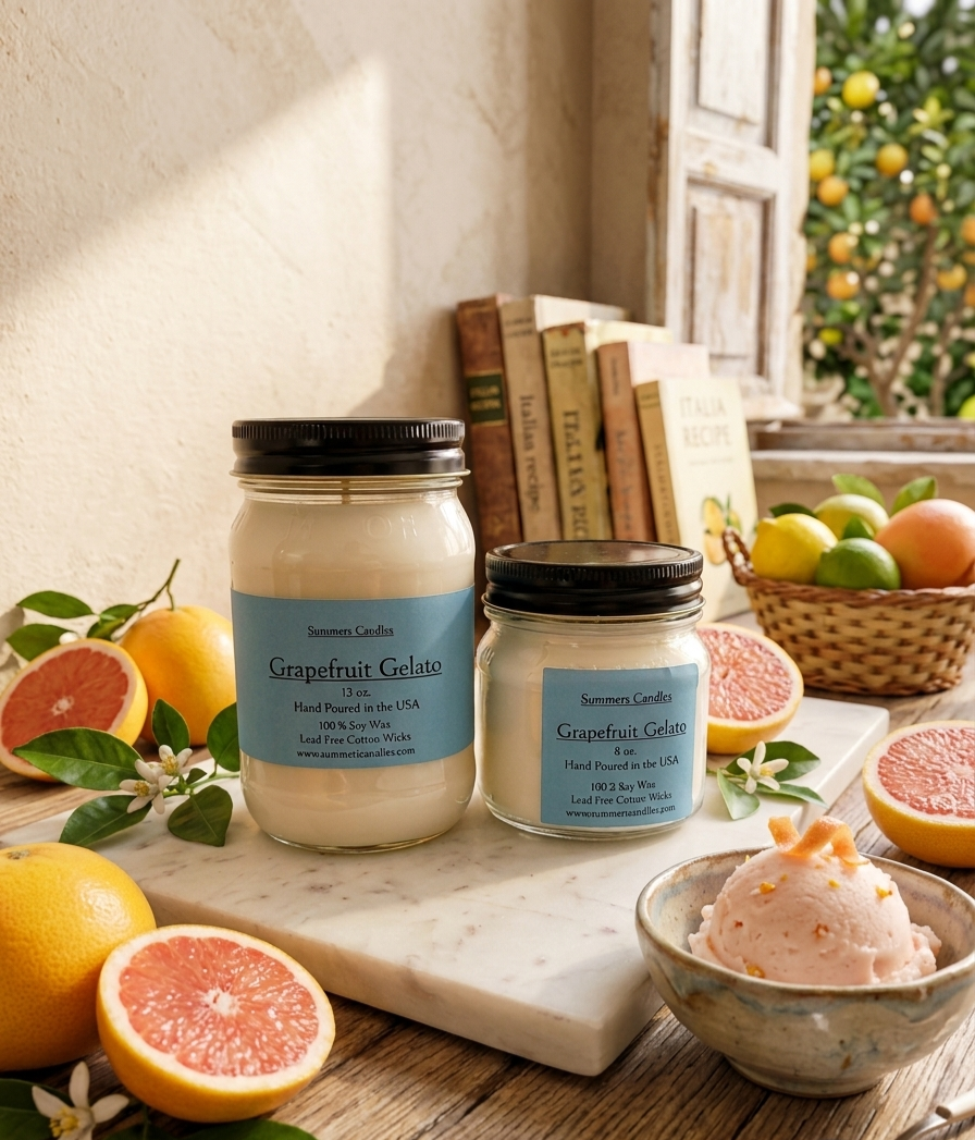 Grapefruit Gelato Scented Candle