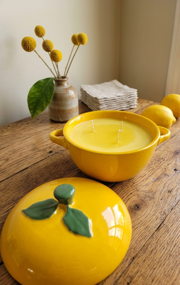 Fresh Lemon Scented Candle Gift Box - Summers Candles