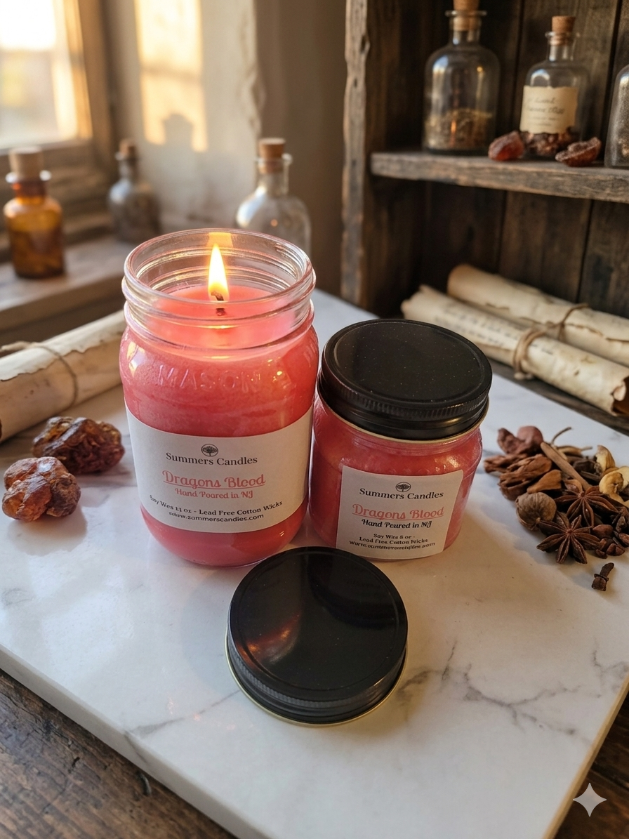 Dragon's Blood Scented Candles - Summers Candles