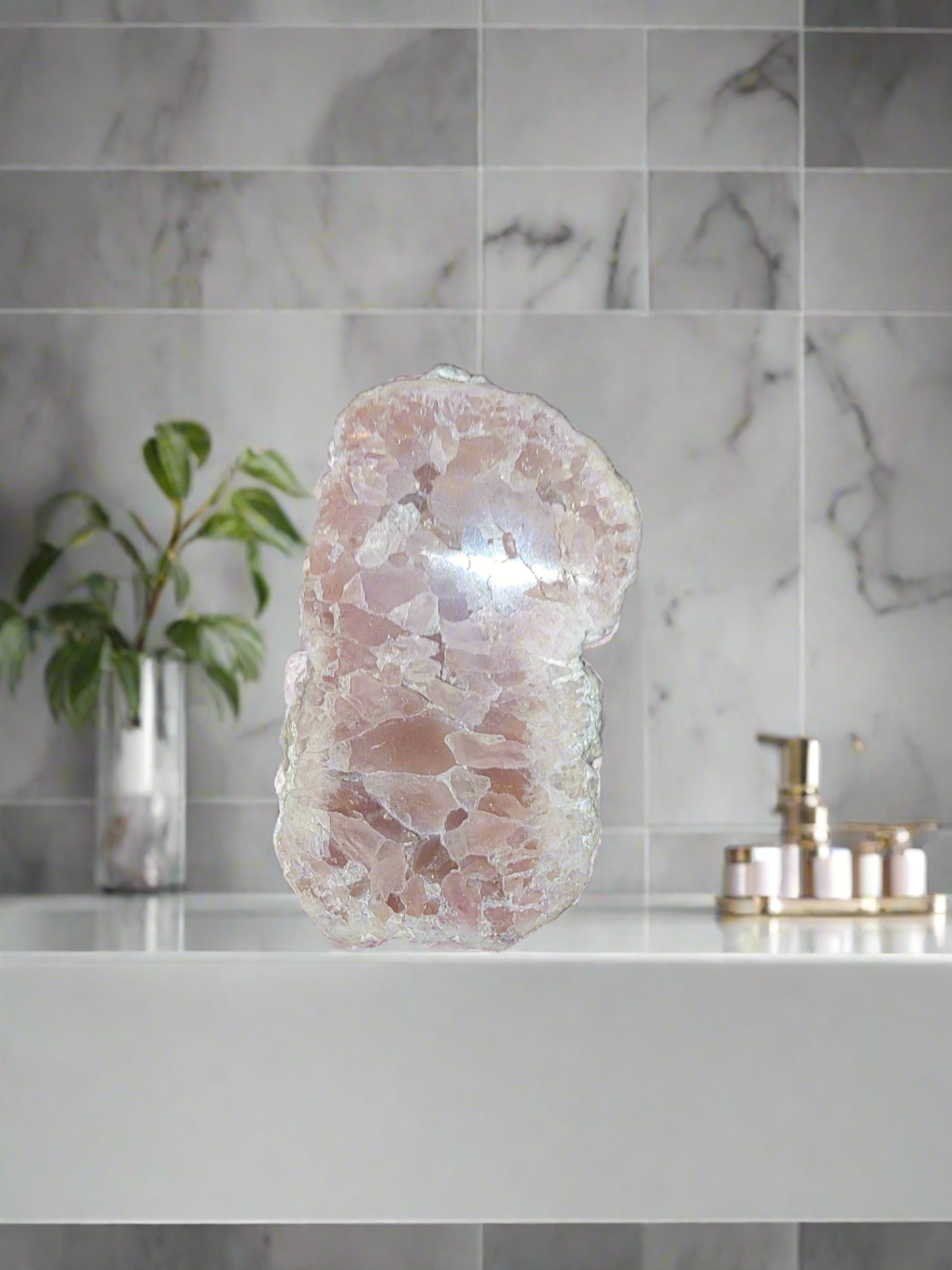 Pink Amethyst Geode- Summers Candles