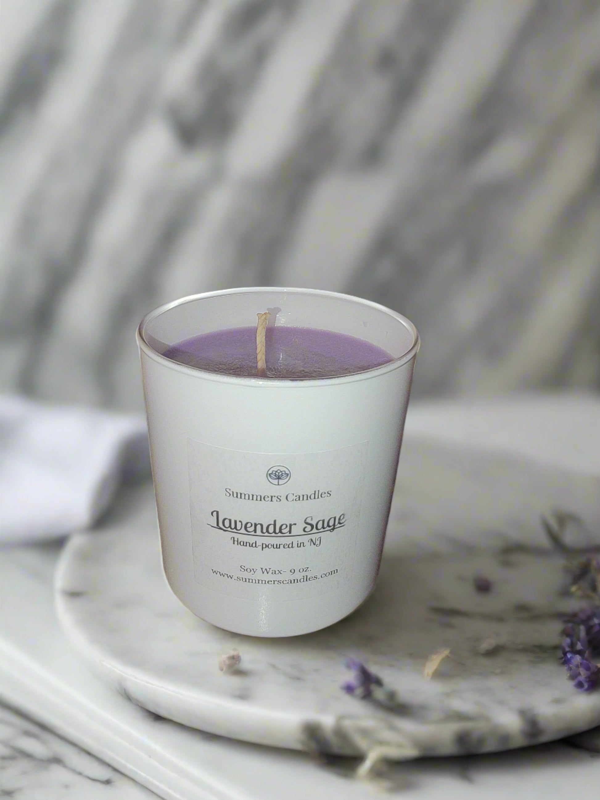Lavender Sage Scented Candle