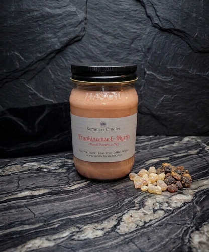 Frankincense & Myrrh Scented Candle - Summers Candles