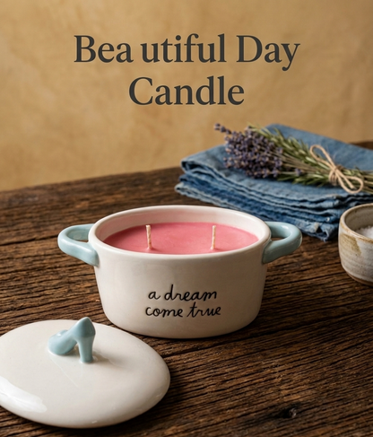 Beautiful Day Cinderella Shoe Soy Candle Gift Box