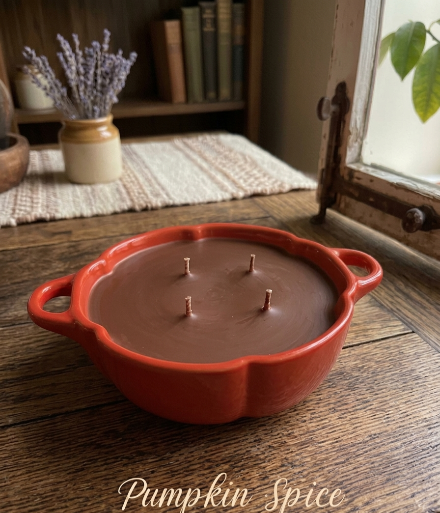 Pumpkin Spice Ceramic Candle Gift Box - Summers Candles