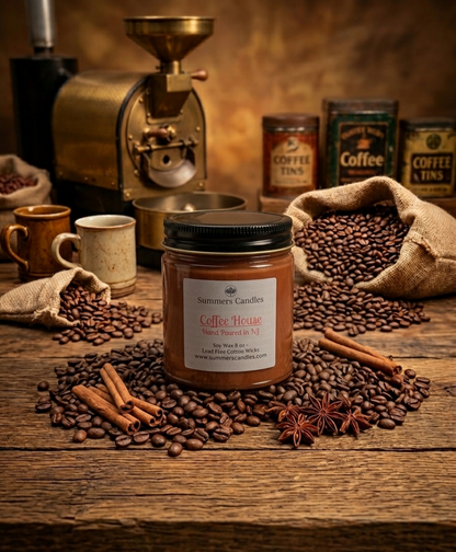 Coffee House Scented Candle - Summers Candles