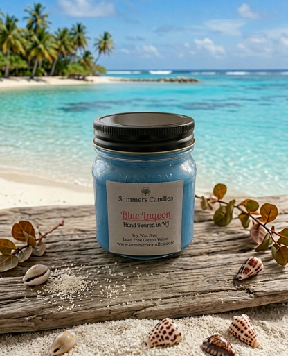 Blue Lagoon Scented Candle - Summers Candles