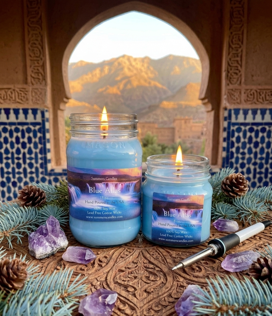 Blue Atlas Scented Candle