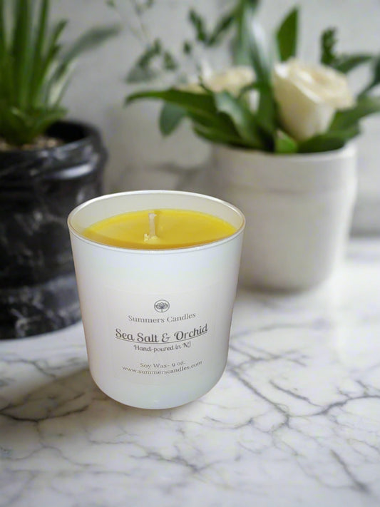 sea salt orchid candles