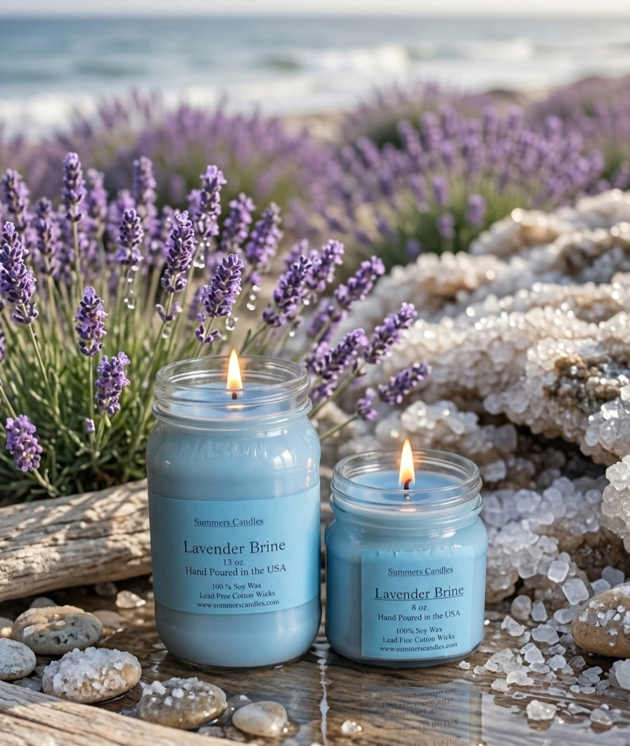 Lavender Brine Scented Candle