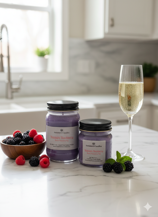 NEW SCENT! - Midnight Blackberry Scented Candle