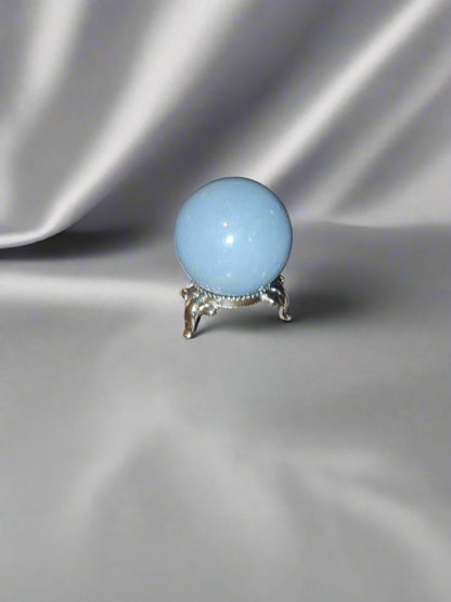 Blue Chalcedony Sphere- Summers Candles