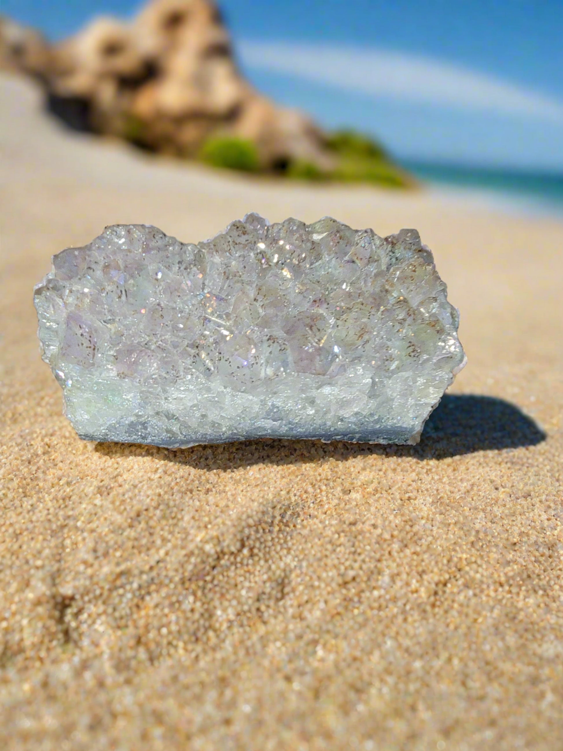 Spirit Quartz Crystal Geode- Summers Candles