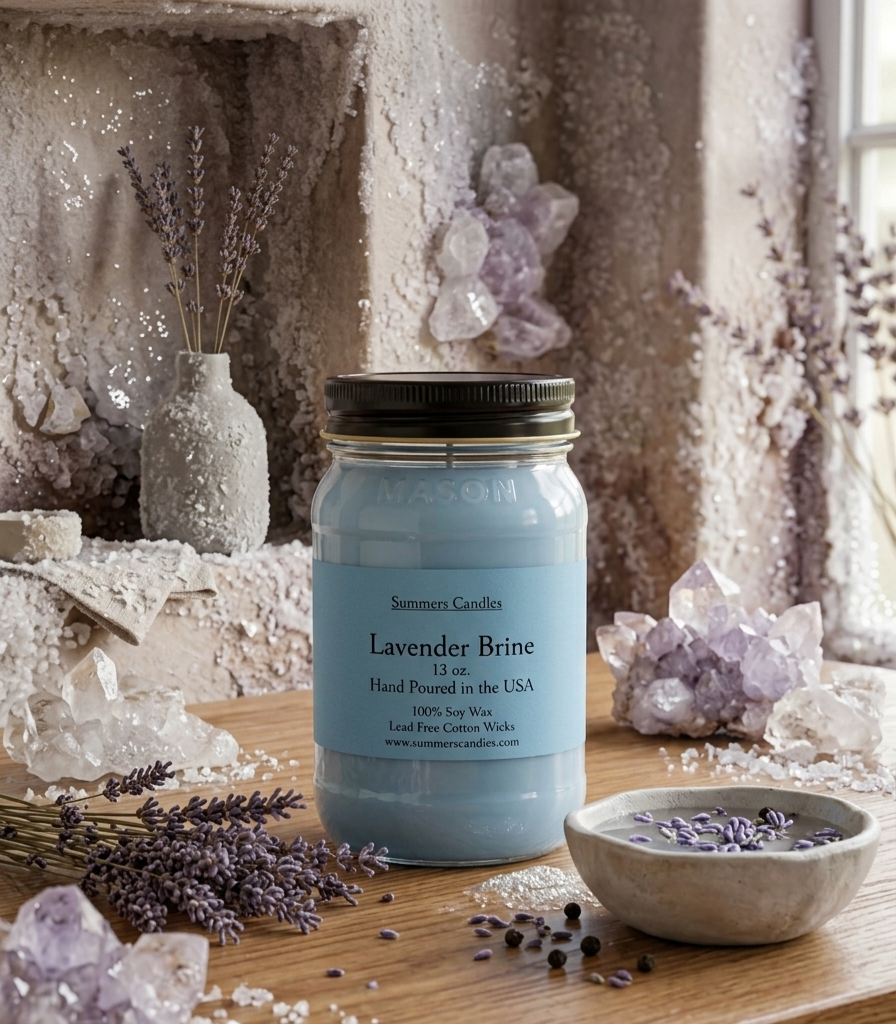 Lavender Brine Scented Candle