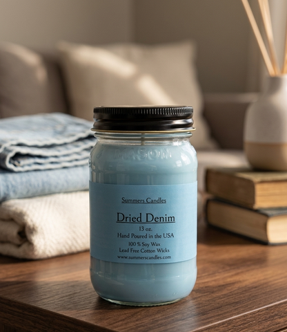 Dried Denim Scented Candle