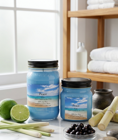 Peace Scented Candle - Summers Candles
