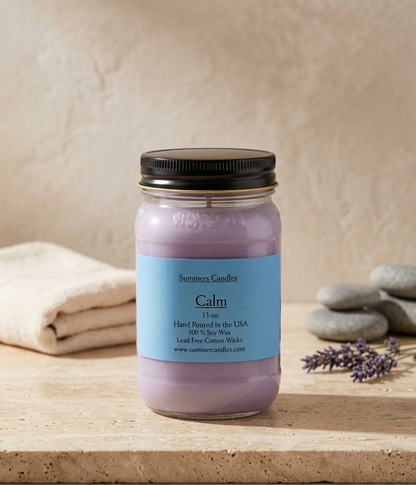 Calm Aromatherapy Scented Candle