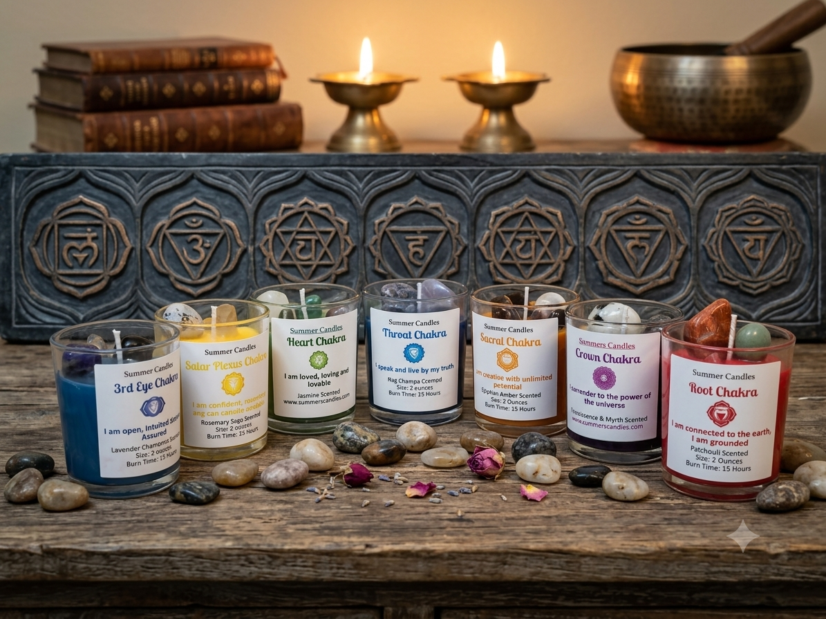 7 Piece Chakra Candle Gift Box