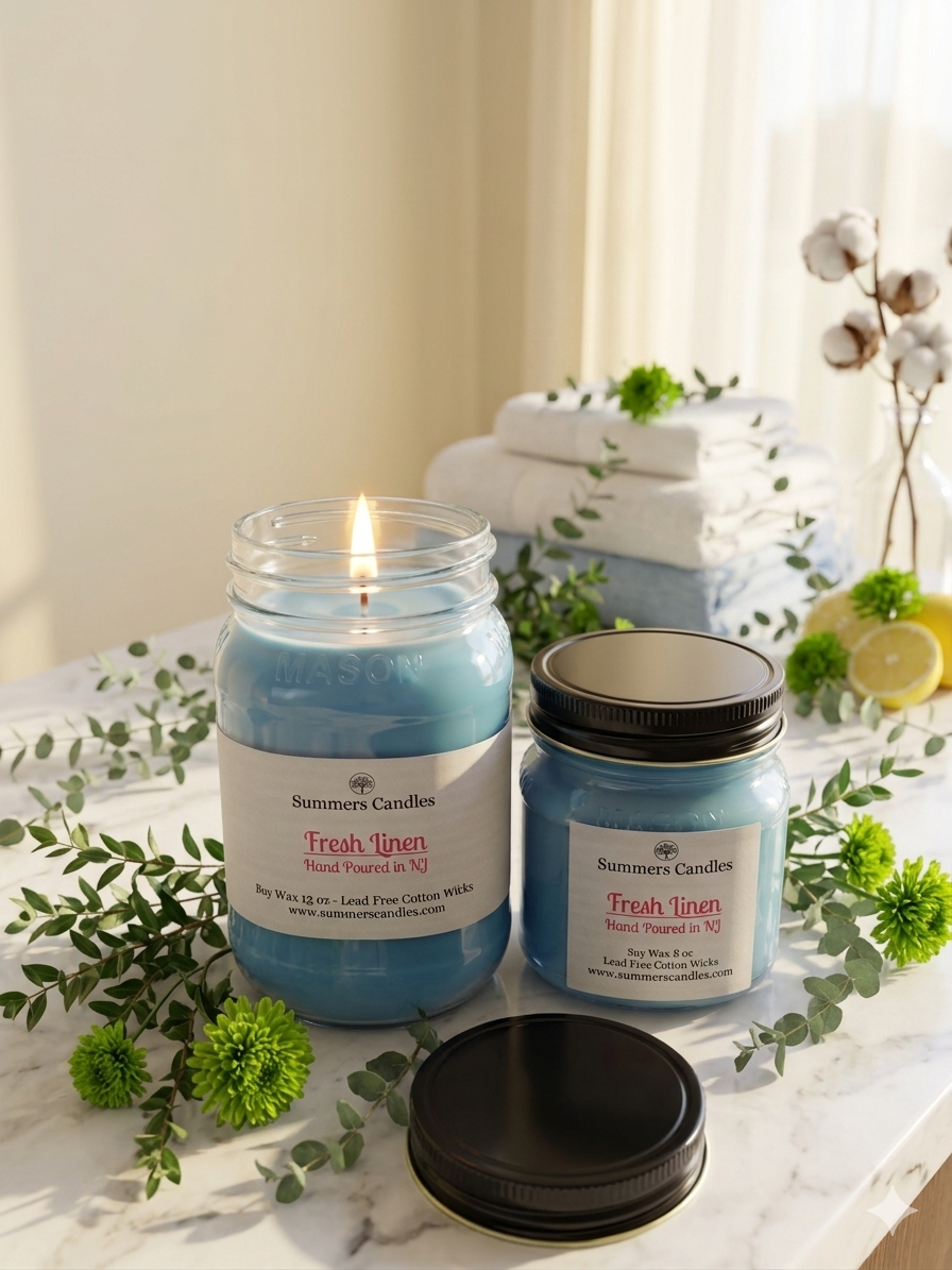 Fresh Linen Scented Candles