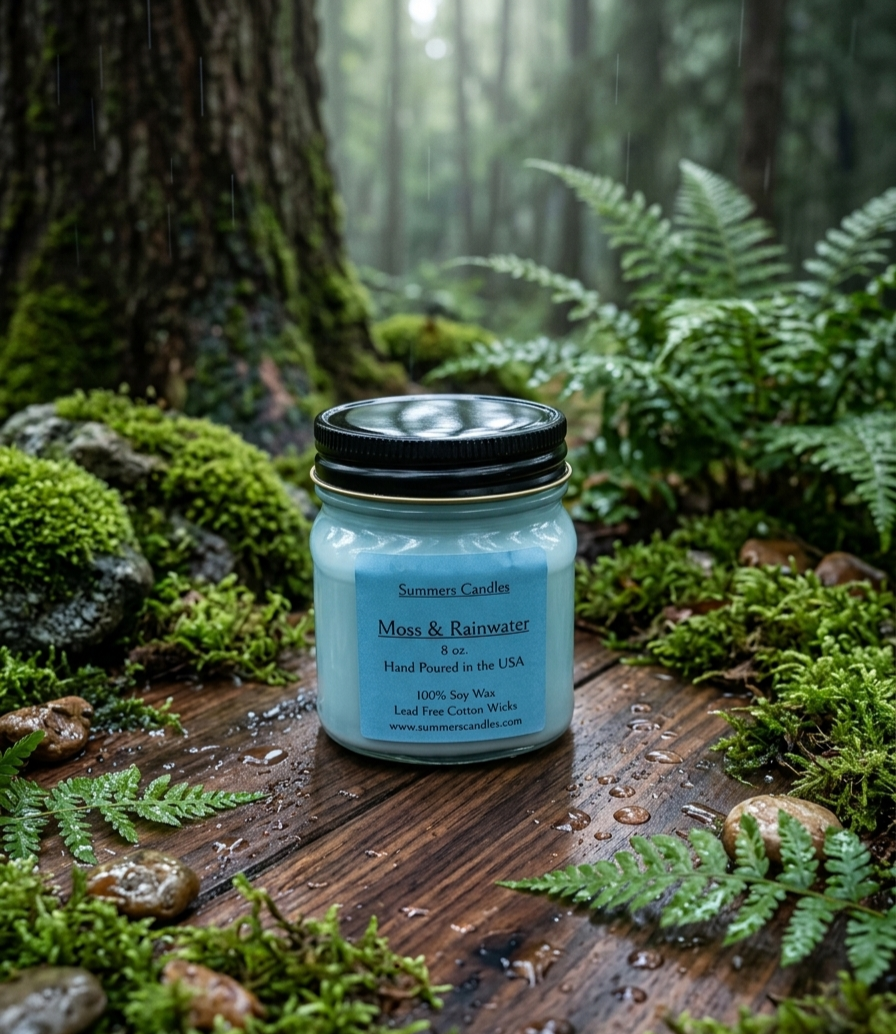 Moss and Rainwater Scented Candle
