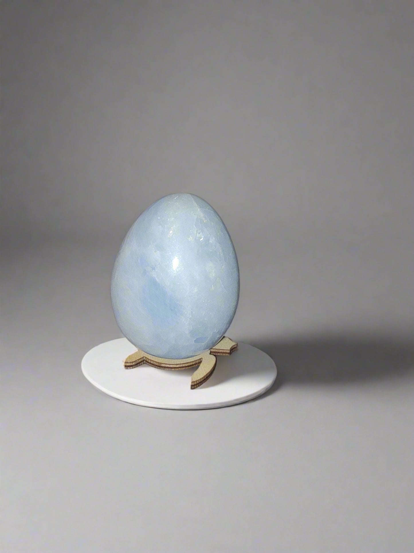 Angelite Egg Shaped Crystal- Summers Candles