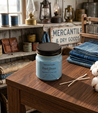 Dried Denim Scented Candle