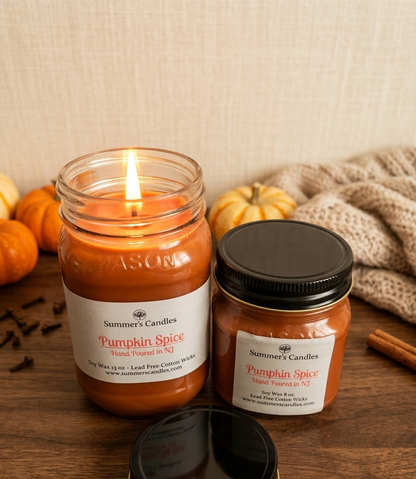 Pumpkin Spice Scented Candle - Summers Candles