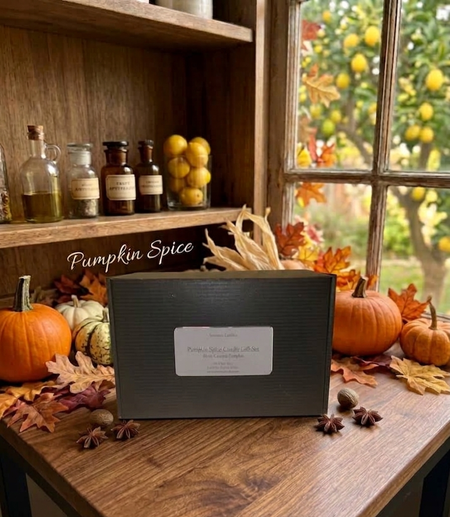 Pumpkin Spice Ceramic Candle Gift Box - Summers Candles