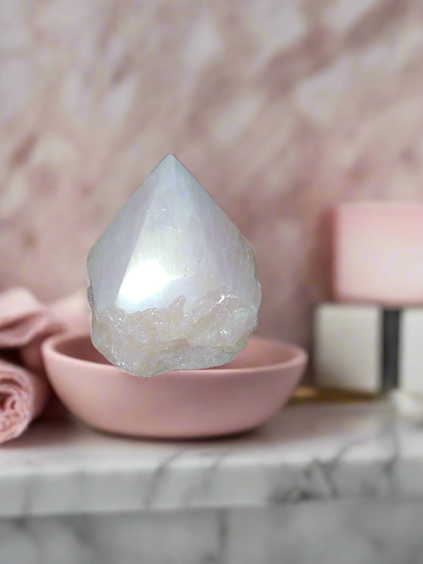 Rose Quartz Crystal- Summers Candles