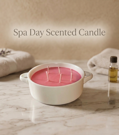 Spa Day Scented Soy Candle Gift Boxed