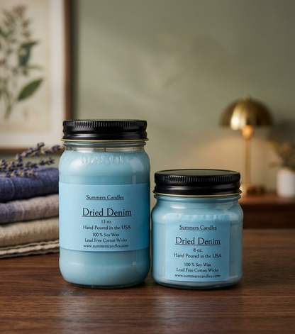 Dried Denim Scented Candle