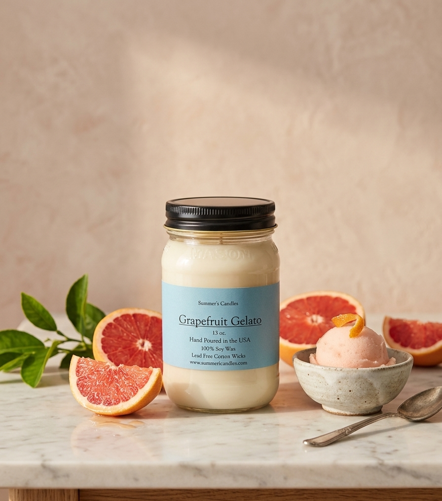 Grapefruit Gelato Scented Candle