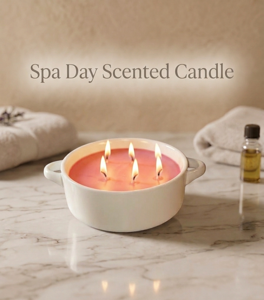 Spa Day Scented Soy Candle Gift Boxed