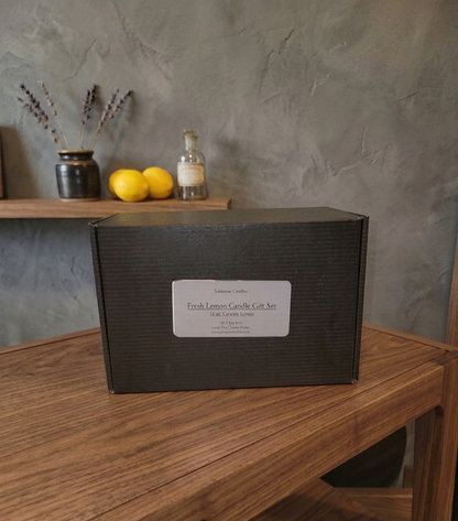 Fresh Lemon Scented Candle Gift Box - Summers Candles