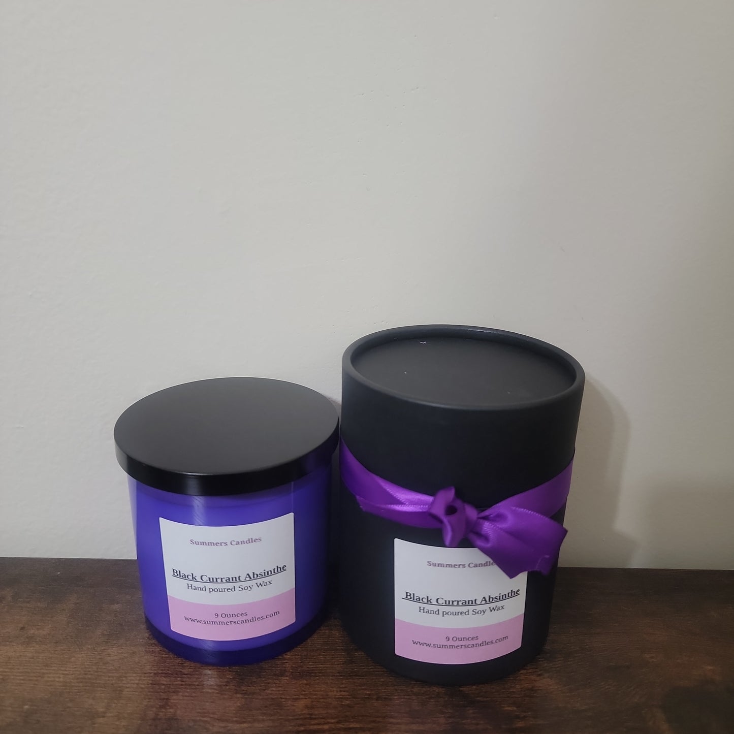 Black Currant and Absinthe Scented Candles - Summers Candles